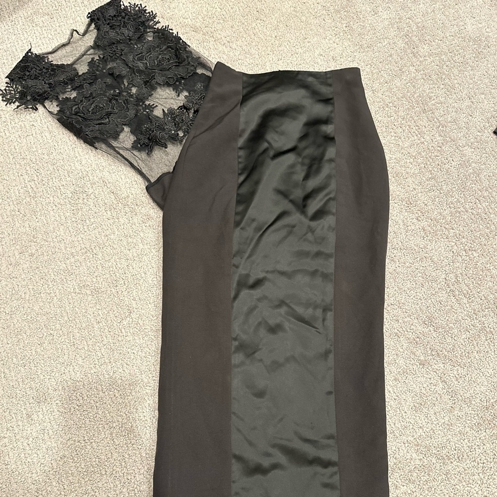 Bundle House of CB London Midi Skirt & Lace Top